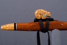 Leopardwood Native American Flute, Minor, Mid A#-4, #J61D (9)